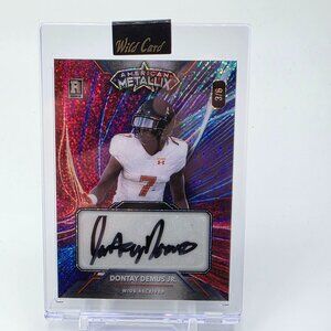 SEALED 2023 Metallix Dontay Demus Jr. AUTOGRAPH ROOKIE Card 3 of /6 Maryland